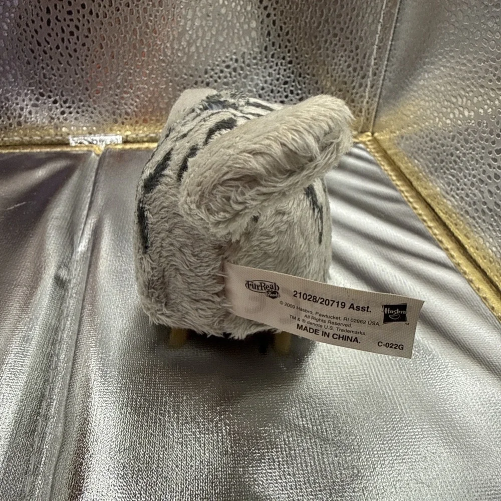2009 Furreal Furry Frenzies Grey Cat Kitten Works